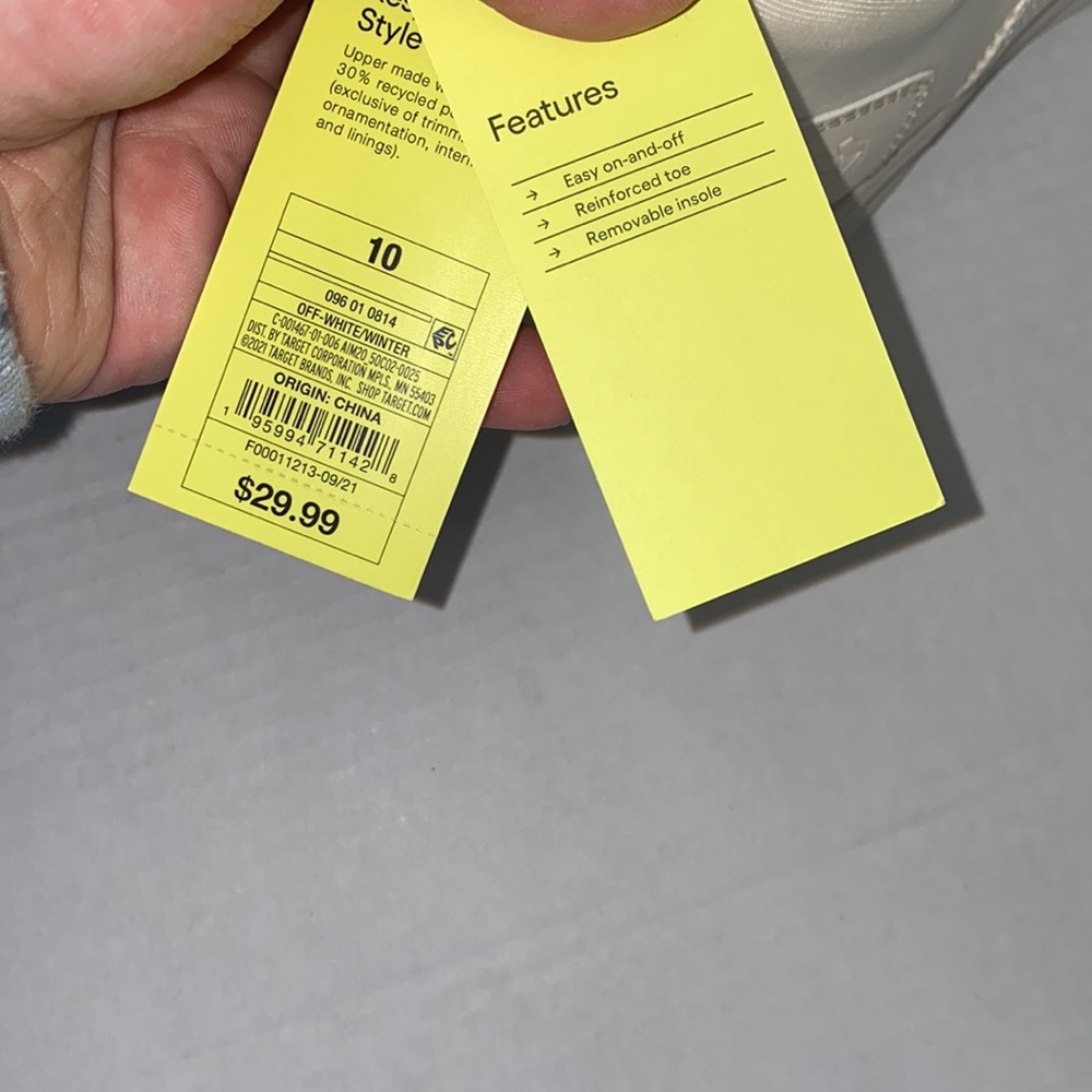 All In Motion Seaker slip on comfort size 10 off white - Picture 9 of 11
